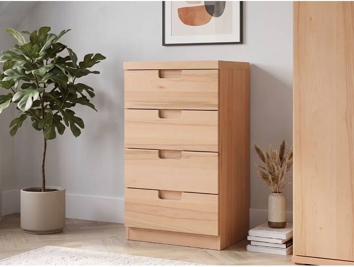 Kommode Kernbuche „Lukas“ 50 cm Massivholz Buche