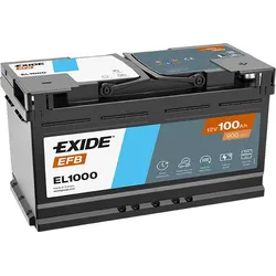 Exide EL1000 Start-Stop EFB 12V 100Ah 900A Autobatterie