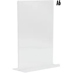 Securit® Transparenter Plakathalter A6 - Vertikal - Acryl - Beidseitig