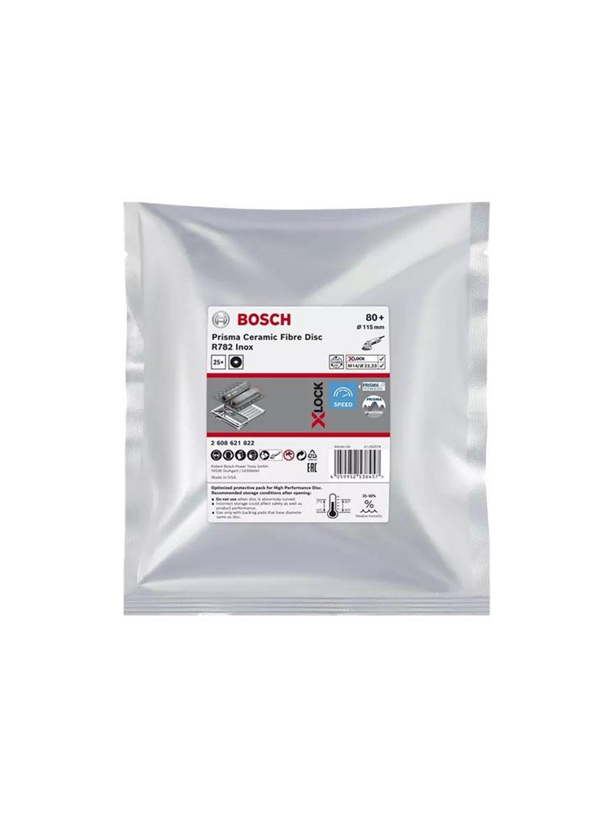 Bosch R782 Grinding Discs Grit 80 25pcs