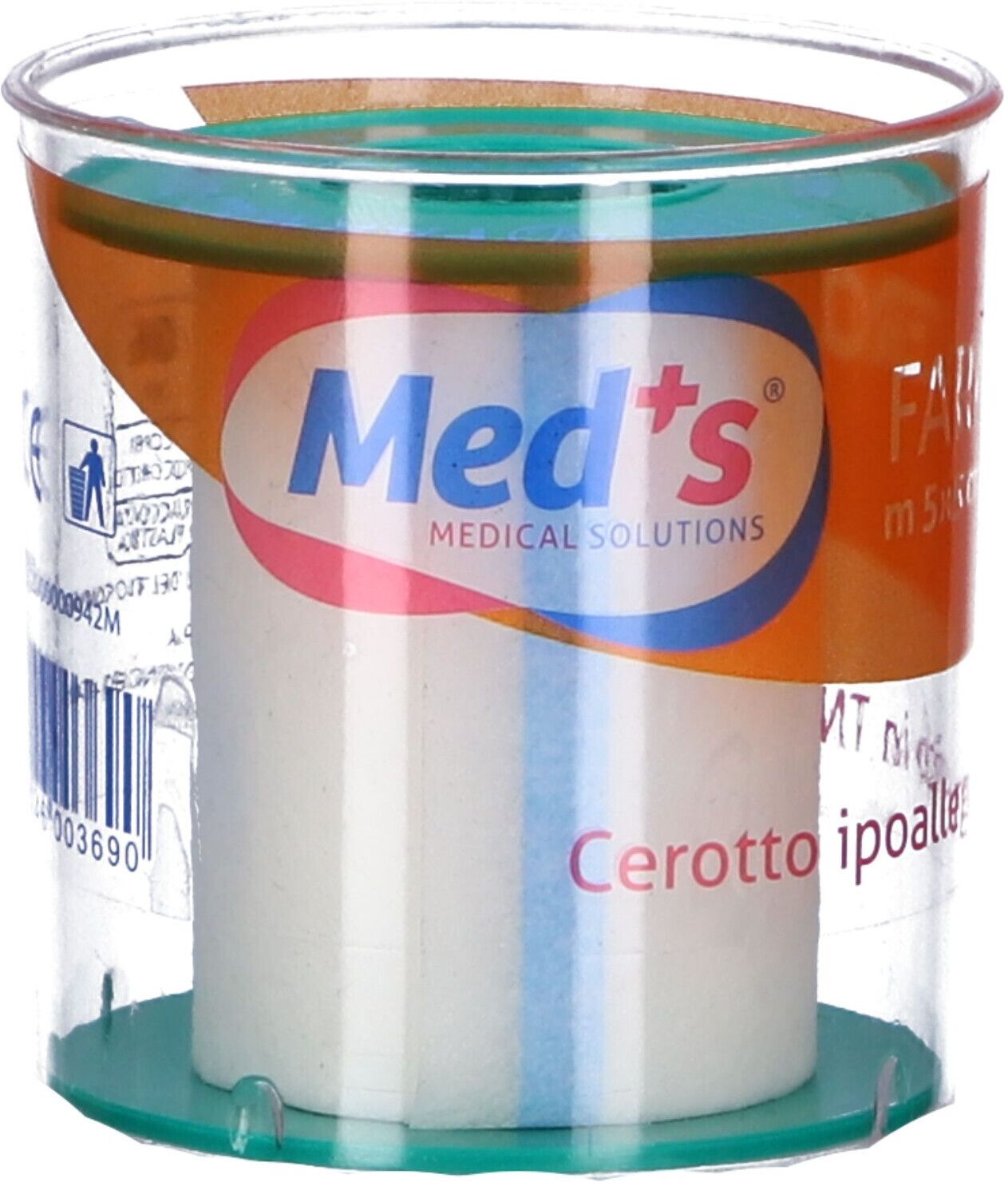 FARMAC-ZABBAN SpA Med's Farmacerotto Ipoallergenico in TNT 5x5 cm, Cerotto Ipoallergenico per Pelle Sensibile