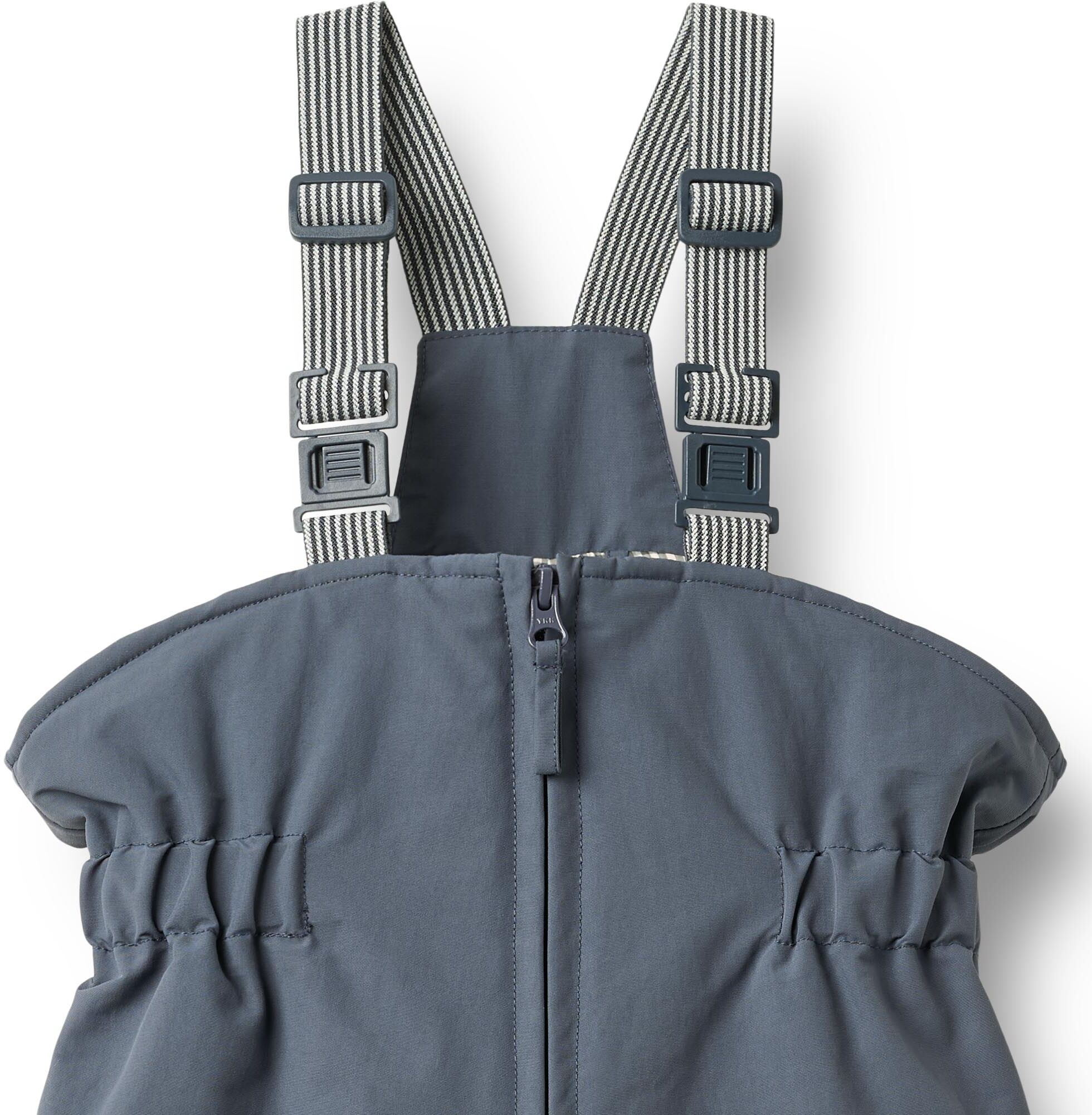 Skihose WHEAT "Ski Pants Sal", Kinder, Gr. 80, N-Gr, grau (graublau), Web, Obermaterial: 100% Nylon, unifarben, normal lang, Hosen Skihose, Kunstfaser, wasserdicht, atmungsaktiv und leicht wattiert graublau 80, N-Gr