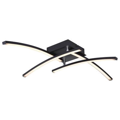 GLOBO LIGHTING LED Deckenleuchte "TANSY I", schwarz, Leuchten, Deckenlampe/Wohnzimmer/Schlafzimmer/modern, LED Deckenleuchte