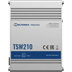 Teltonika Tsw210 Unmanaged Industrial Switch (10 Ports), Netzwerk Switch, Schwarz