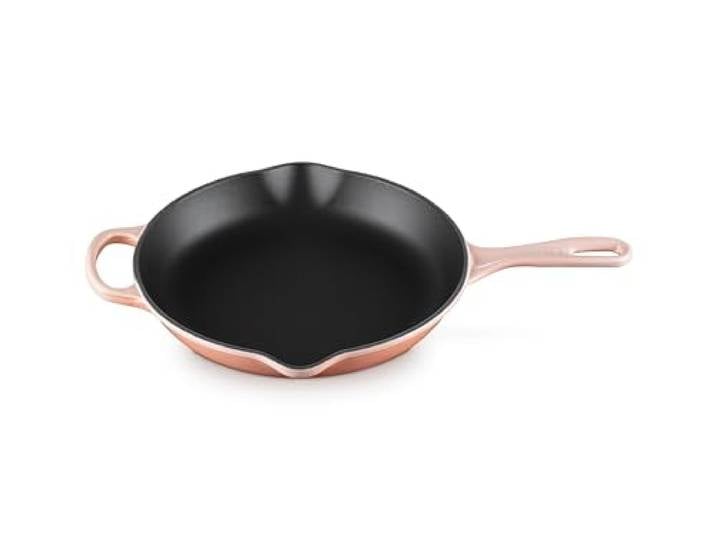Le Creuset Emaillierte Gusseisen-Bratpfanne mit Eisengriff, 26 cm, Peche