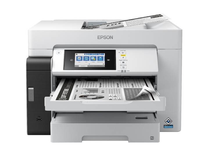 Epson EcoTank Pro ET-M16685, Jet d'encre, Impression mono, 4800 x 2400 DPI, A3, Impression directe, Noir, Gris C11CJ41409