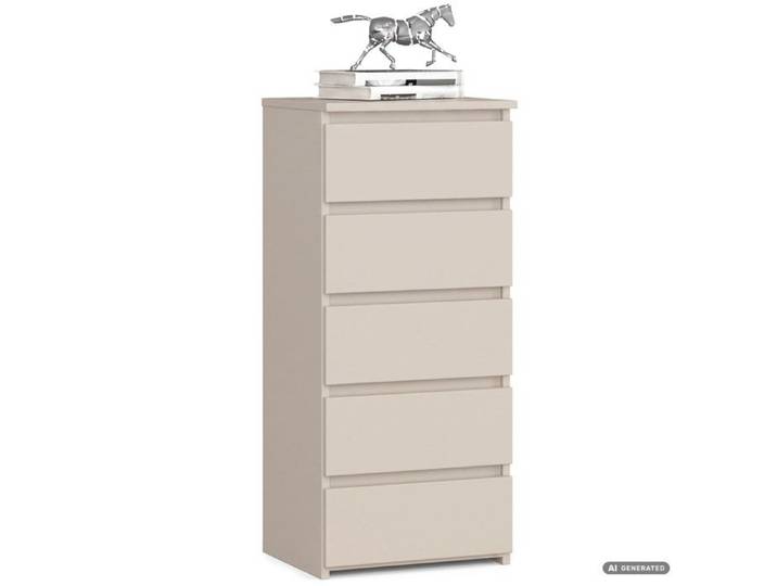 Commode CL5 Cachemire 40 cm 5 tiroirs 40x35x92 cm
