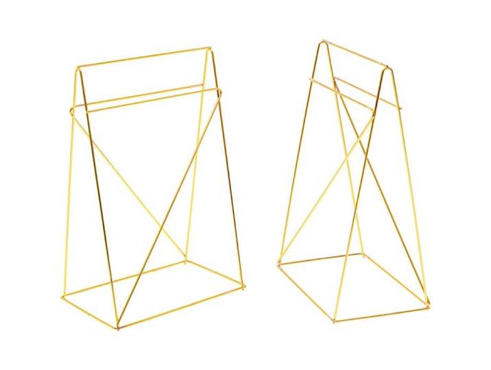 Tréteaux de bureau Polar dorés set de 2 Kare Design