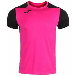 Joma, Unisex, Sportshirt, Record Kurzarm-T-Shirt (XL), Schwarz, Pink