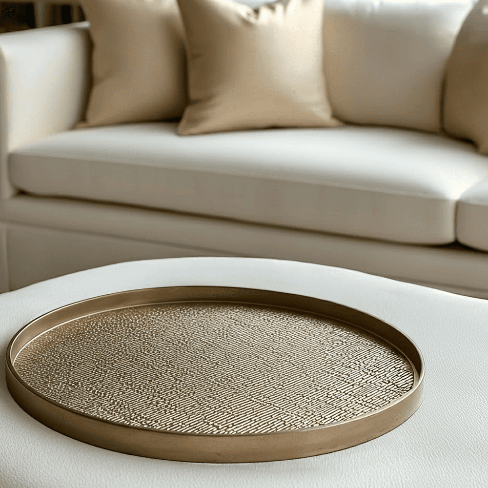Ingrid Antique Bronze Textured Tray