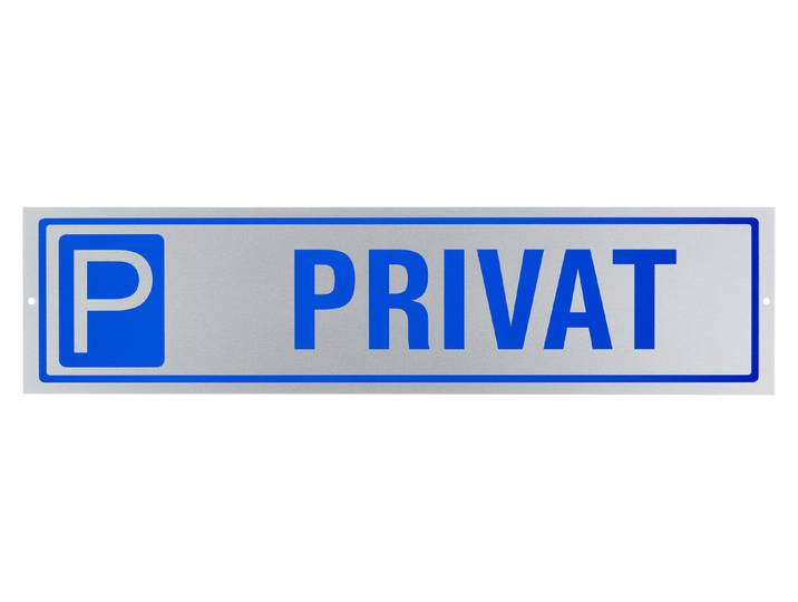 Privat Symbol Steelox 40 × 10 cm