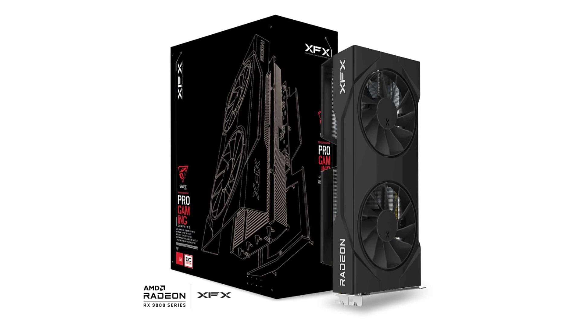XFX Swift Radeon RX 9060 XT OC Gaming Edition Grafikkarte 16GB GDDR6 DP/HDMI RX-96TSW16BQ
