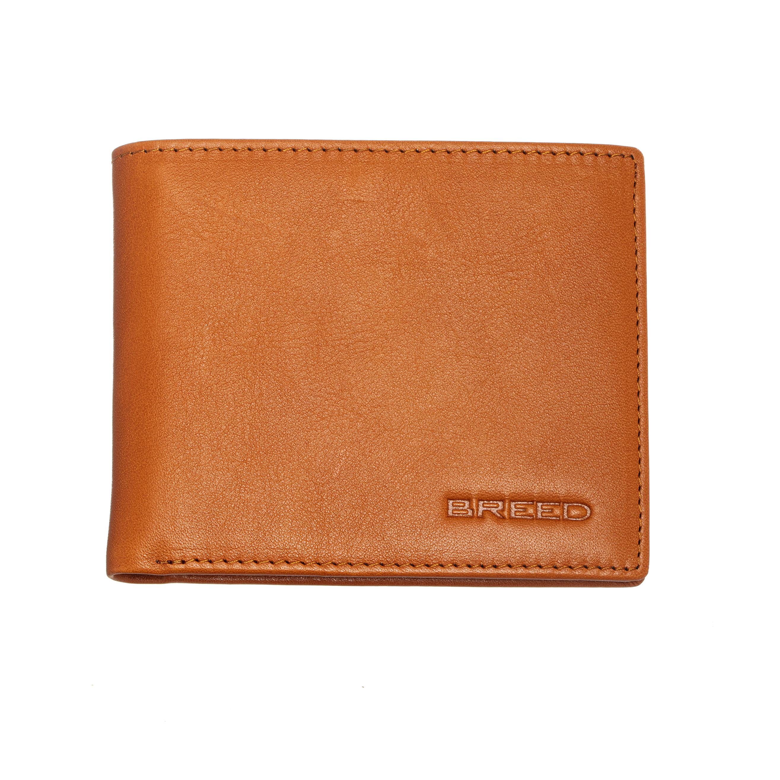Breed Locke Echtes Leder Bi-Fold Wallet