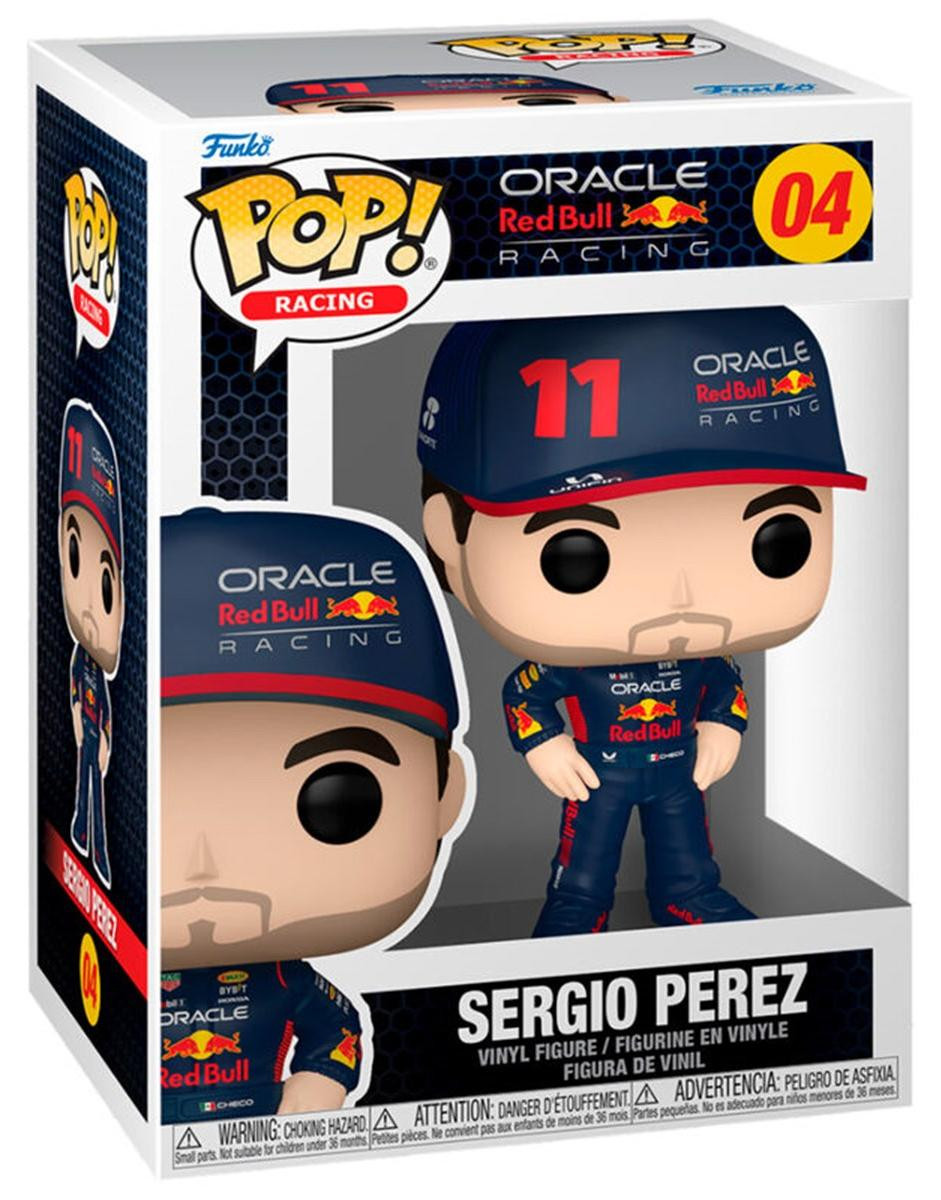 Funko Pop! Oracle Red Bull Racing Sergio Perez nummer 04