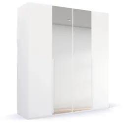 rauch Kleiderschrank »Purisma« mit umfangreicher Innenausstattung und Spiegel - 201x61x223cm - weiß -
