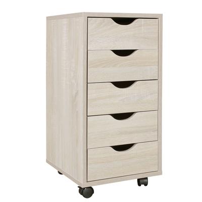Rollcontainer, 5 Schubladen, `Mdf`-Holz, Büro/Wohnzimmer - Stilvoller Stauraum. 38x33x64 cm | Kadima Design