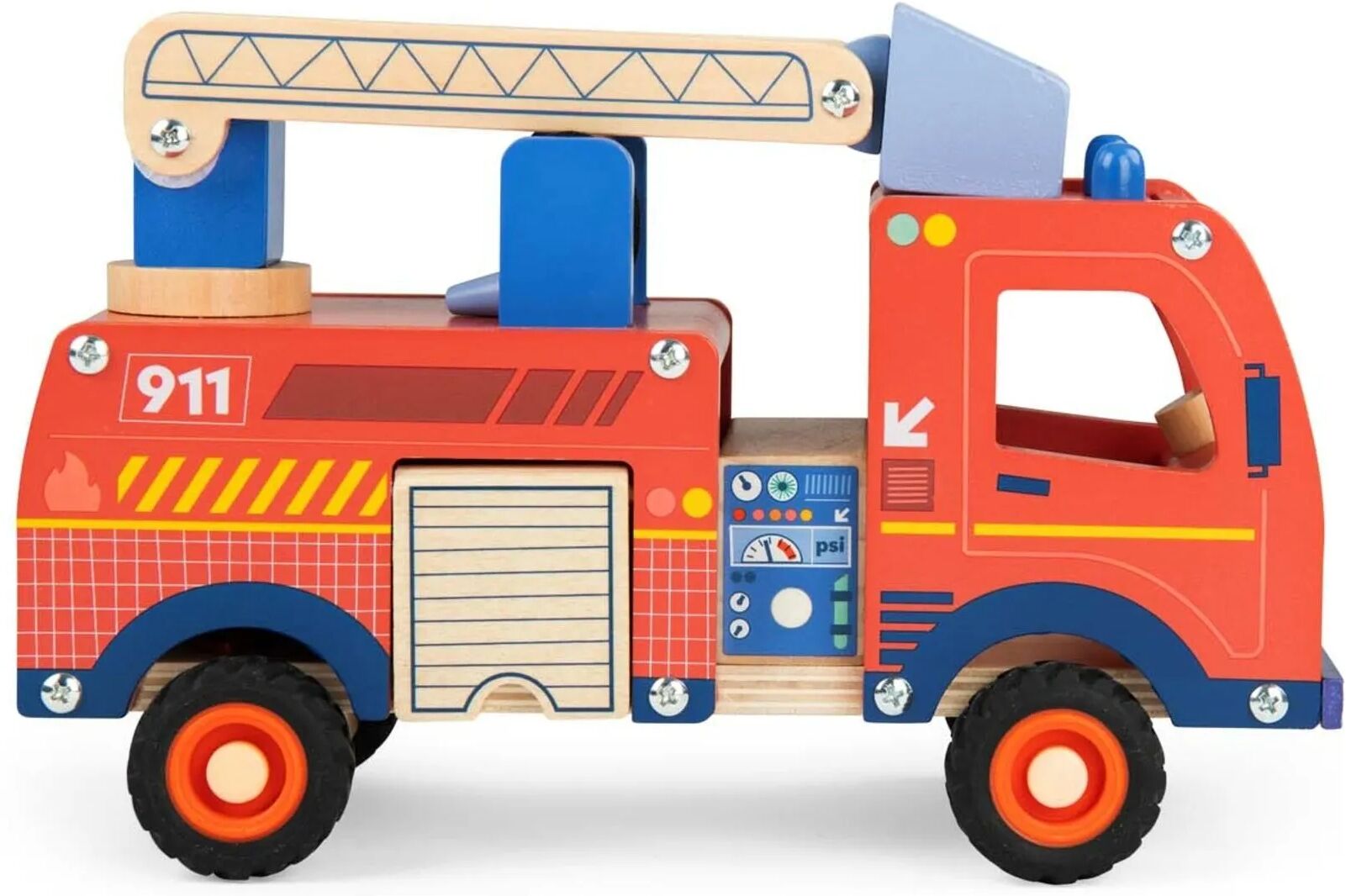Moulin Roty Camion de pompier avec ses accessoires Rouge taille unique