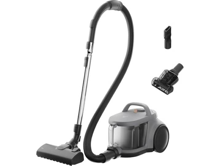 Electrolux Animal 500 EL51A2UG Staubsauger TurboTextile und AllFloor Kopfhörer, 99,99% Staubsaugereffizienz, XXL-Staubbehälter, 2 l, ergonomisches Design, 9 Meter Reichweite, Grau