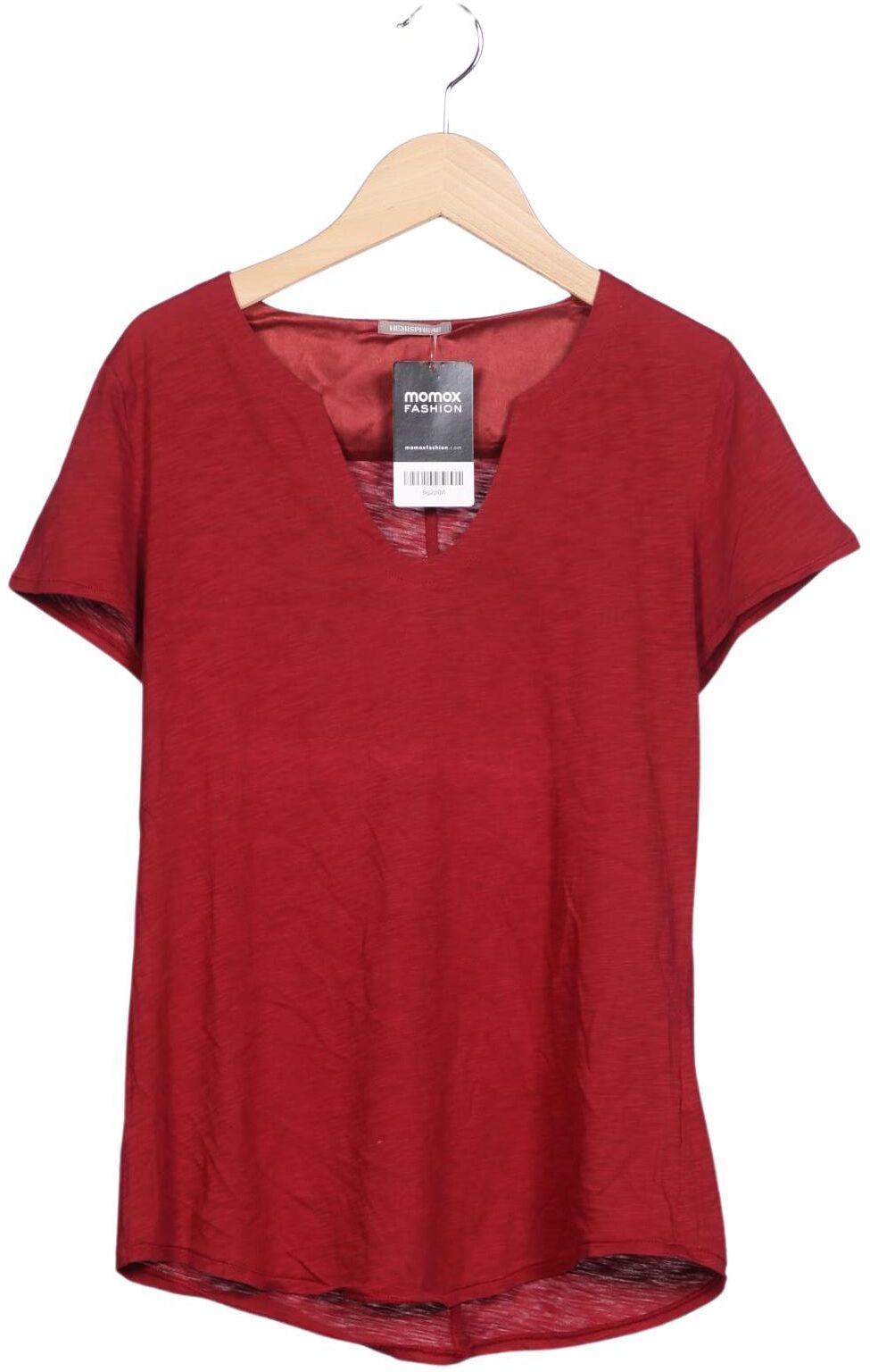 Hemisphere Damen T-Shirt, Rot, Gr. S, Baumwolle - Second Hand