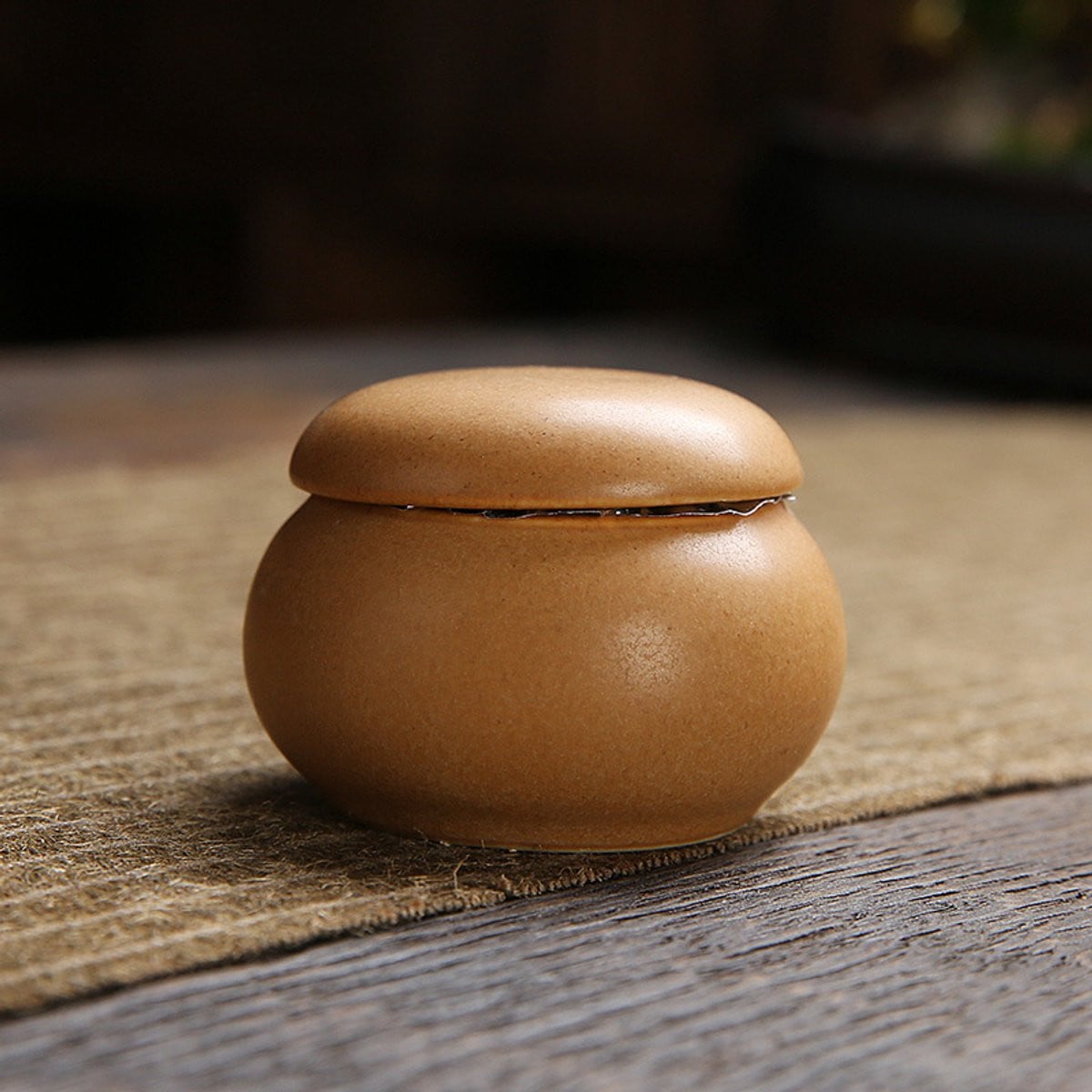 Luxueuze Mini Urn voor Honden, Katten of Vogels - Keramiek - Beige - 50g