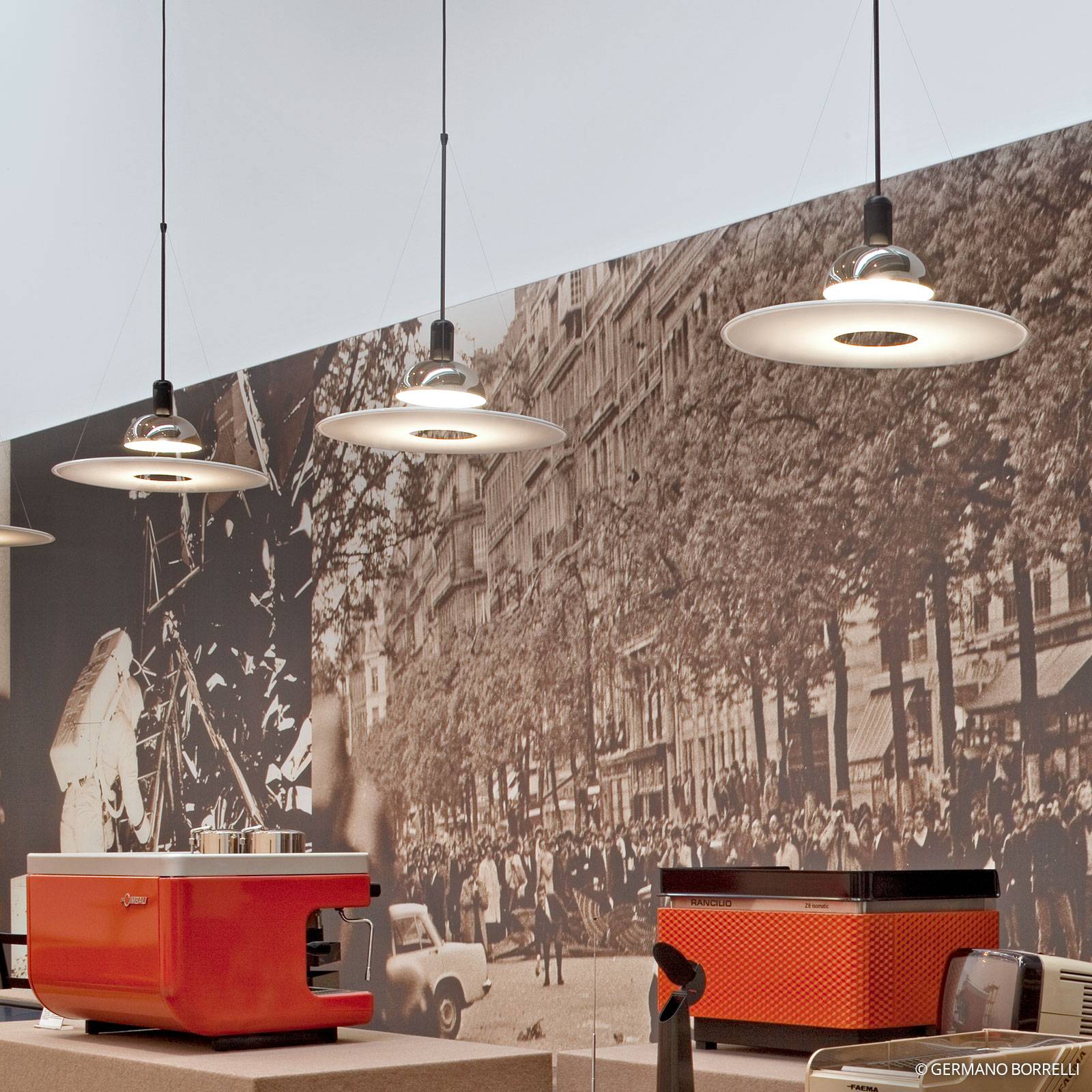 FLOS Design-riippuvalaisin Frisbi, himmennettävä, Valkoinen/opaali, Olohuone/ruokailutila, Synteettinen materiaali, Design
