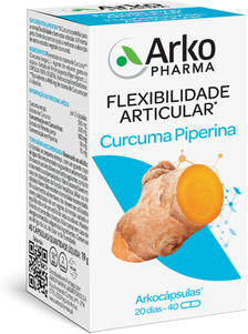 Arkocápsulas Suplemento Saúde Articular Curcuma Piperina 40 cápsulas