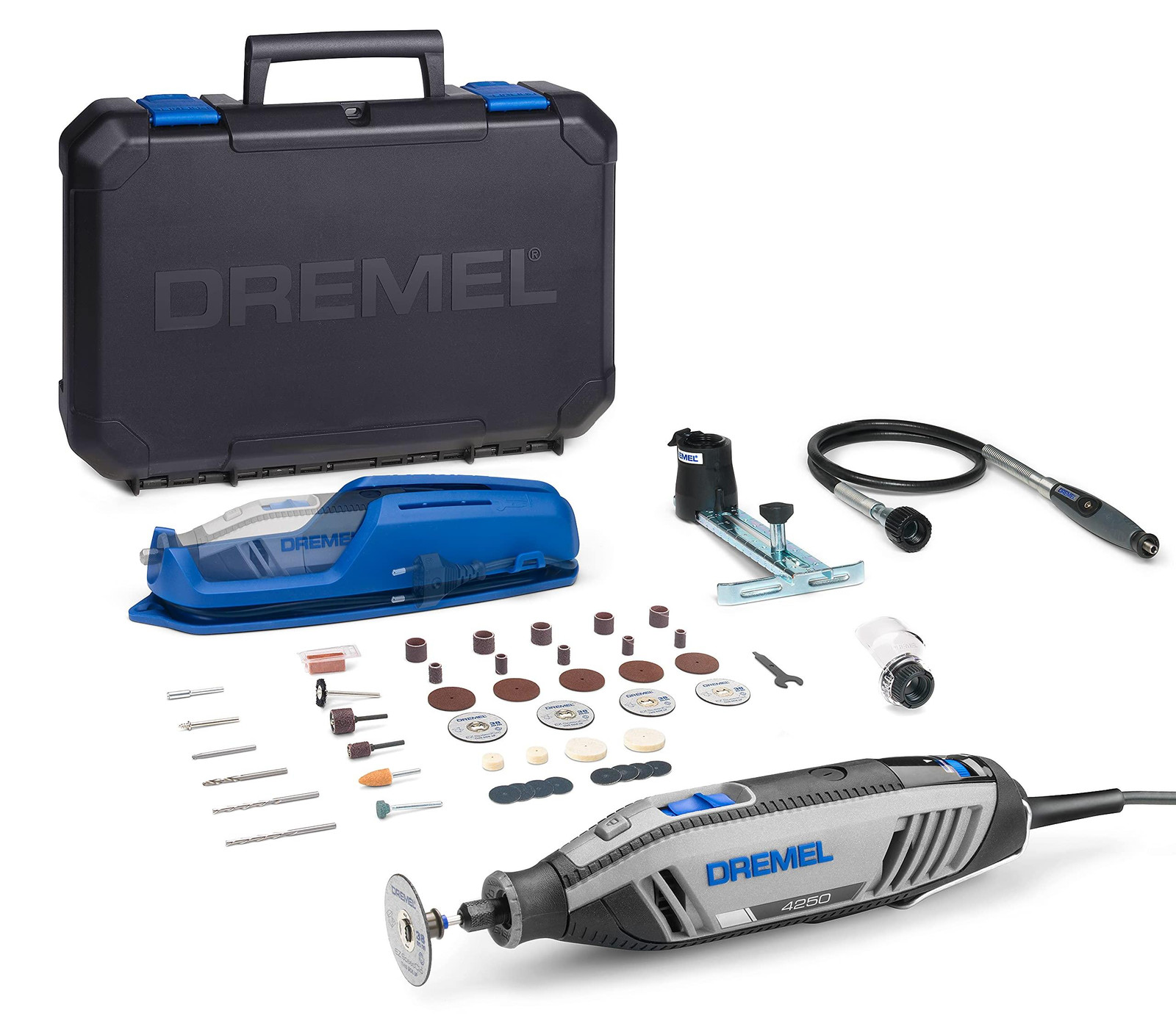 Dremel 4250 Roterende Multitool 175W met 3 opzetstukken en 45 accessoires