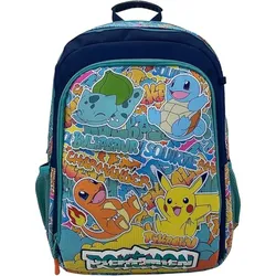 Pokémon Rucksack Schulrucksack 35x16x43 cm mit Seitentaschen