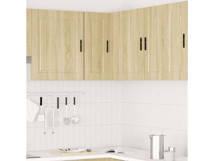 KTHLBRH Hängeschrank Küche Ecke Porto Eiche Sonoma 57 x 57 x 60 cm Material Spanplatte, Wandmontage, Kapazität 70 kg, praktische Türen, leicht zu reinigen