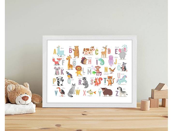Bild The Animal Alphabet 33 x 43cm Multicolor