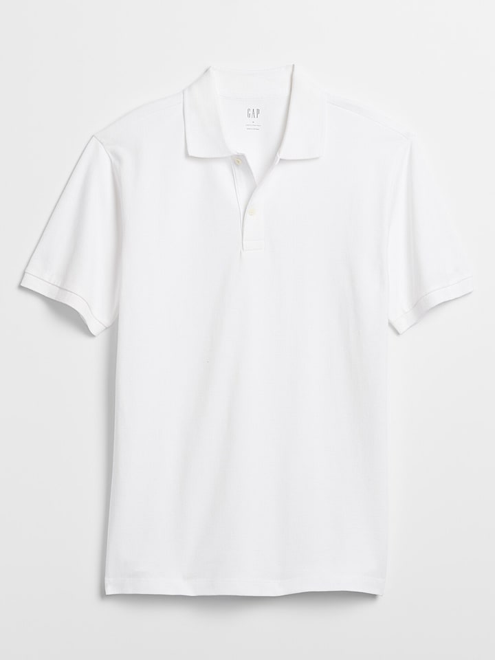 GAP Poloshirt in Weiß - XS