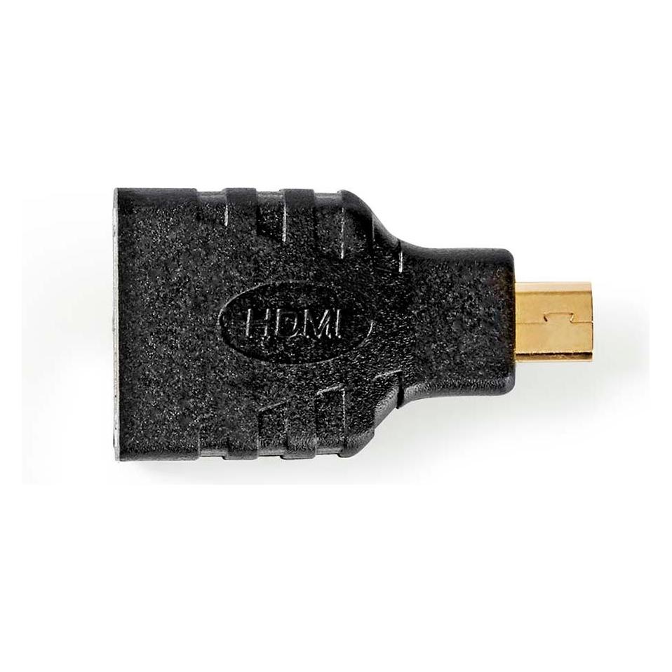 Nedis HDMI-Adapter, HDMI-Mikrostecker / HDMI-Buchse (HDMI) (CVGB34907BK)