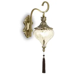 Ideal Lux Wandleuchte HAREM AP1, 1-flammig, E27, Antik-Messing IDEA-115962