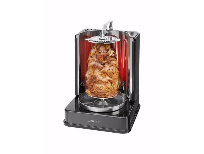 Clatronic DVG 3686 Döner-Vertikal-Multigrill – Tischgrill – schwarz