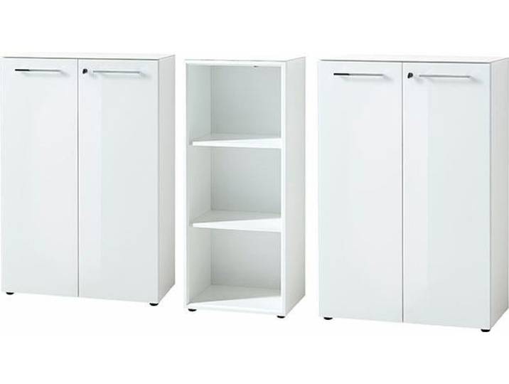 Büromöbel-Set GERMANIA GW-Monteria , weiss (weiß), Holzwerkstoff, Arbeitsmöbel-Sets, Büromöbel-Set