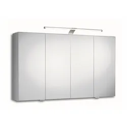 Pelipal Spiegelschrank Trento III Dekor Weiß, Transparent Weiß / Spiegel