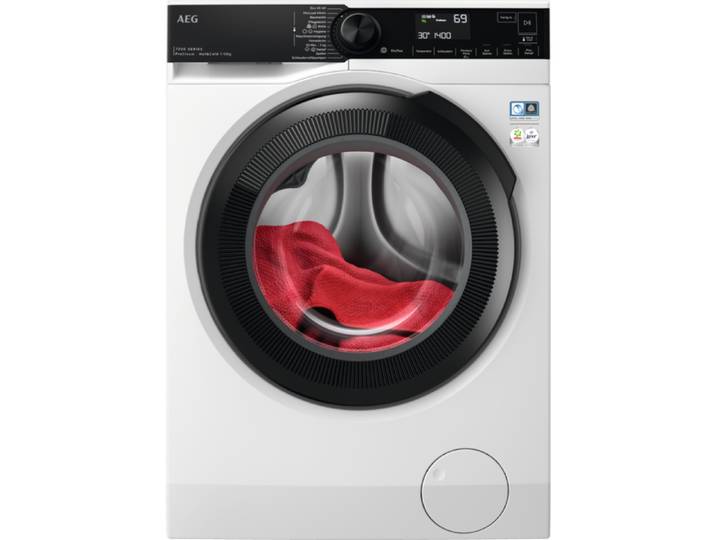 AEG LR7H75400 Waschmaschine / Serie 7000 mit ProSteam® / 10,0 kg / Leise / Mengenautomatik / Nachlegefunktion / Kindersicherung / Wasserstopp / 1400 U/min, 914505206