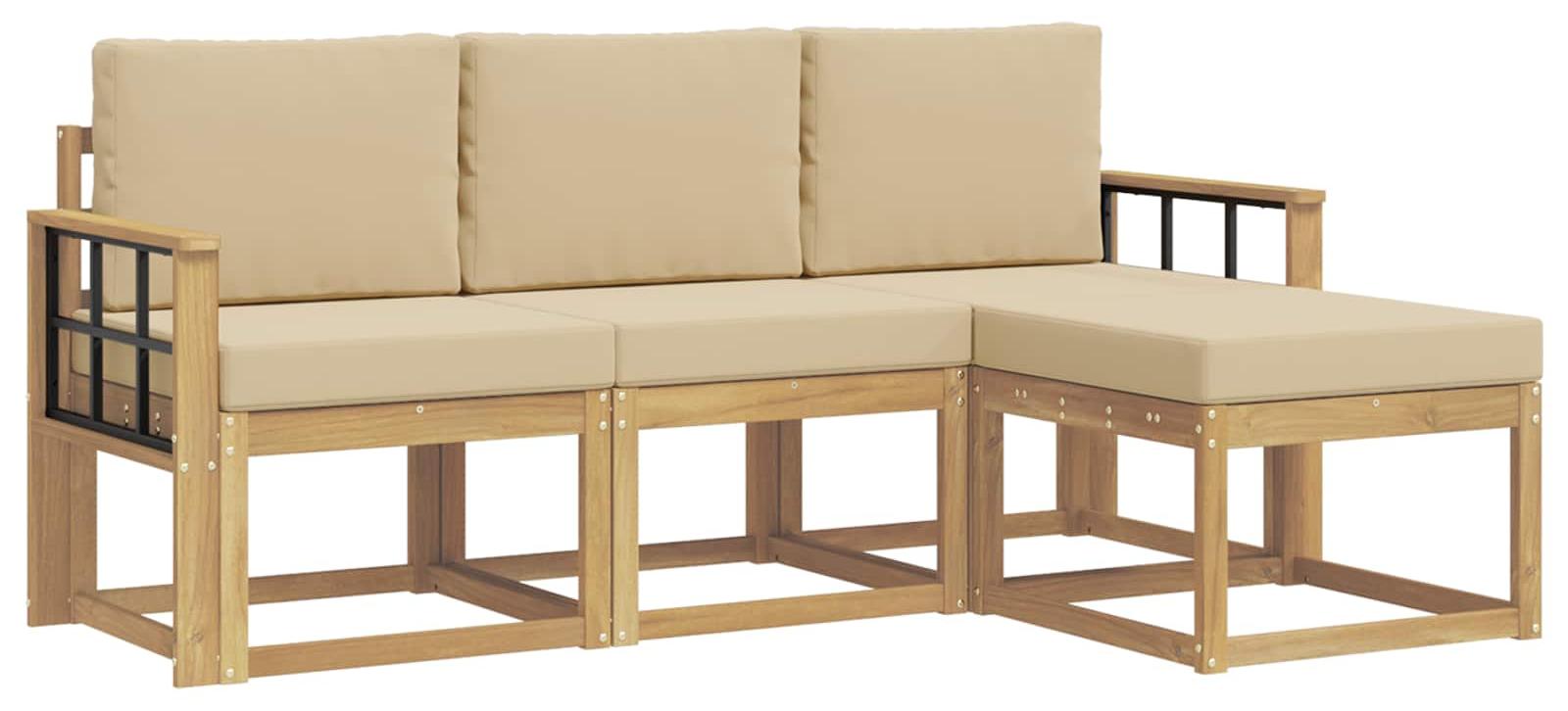 Outdoor-Sofagarnitur 4 pcs