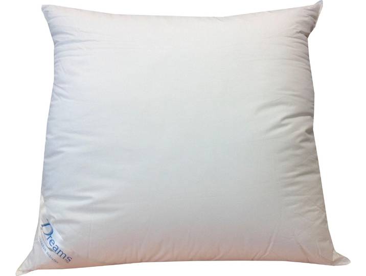 Baumwollkissen DREAMS Gel-Feeling , weiss (weiß), B:80cm L:80cm, Bezug: 100% Baumwolle. Füllung: 100% Synthetik, Kopfkissen, Baumwollkissen