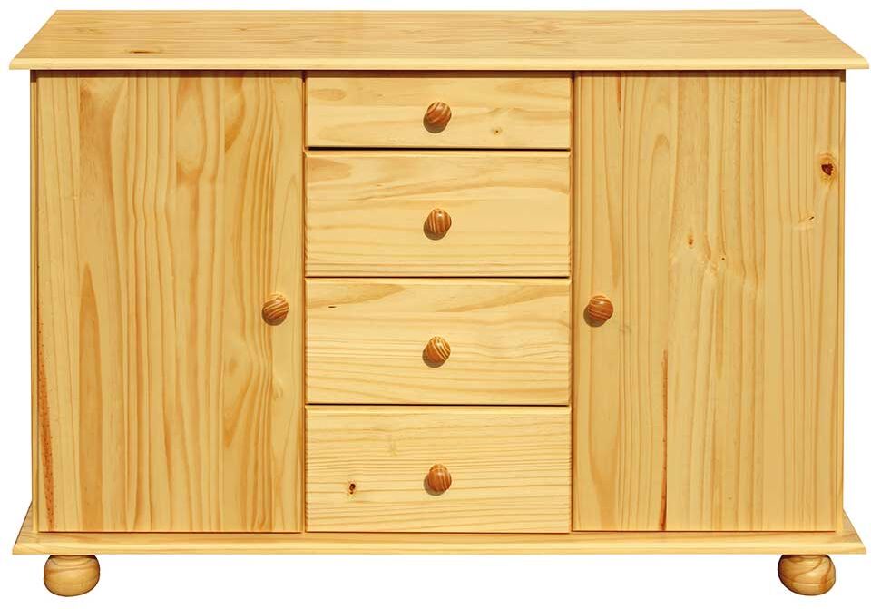Pharao24.de Massivholzkommode aus Kiefer lackiert Landhausstil