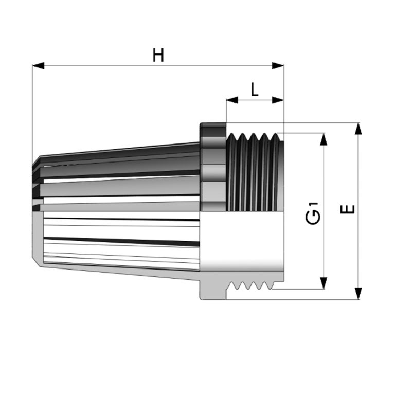 REKUBIK Ansaugkorb Außengewinde 1/2" AG 0200173.050303