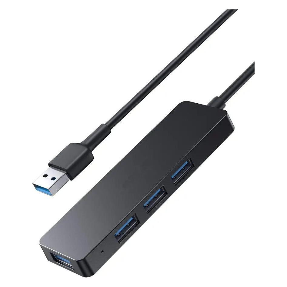 SIGN USB-A Hub, 4xUSB-A 3.0 - Black (USB-A, 4 Ports) (CB-H37)