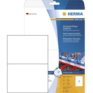 Herma 4693 Strapazierfähige Etiketten 210 x 148mm, 50 Stück