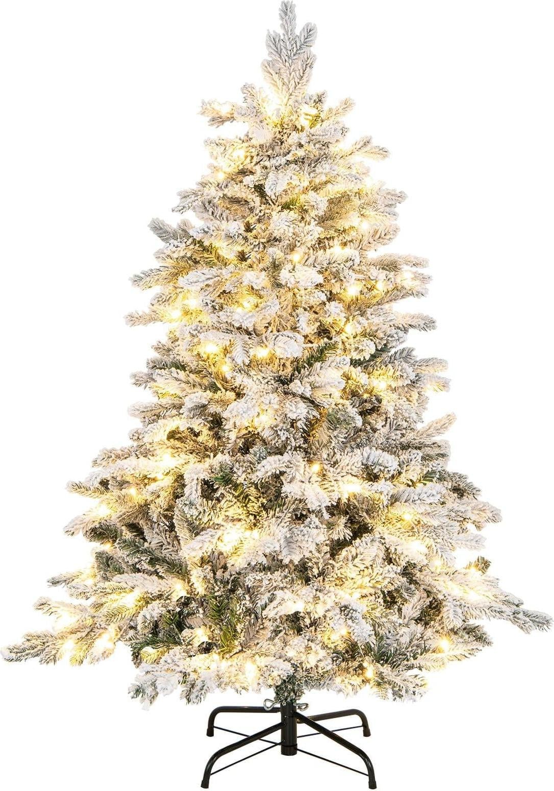 Northix Kunstkerstboom met LED-verlichting, 135 cm hoog