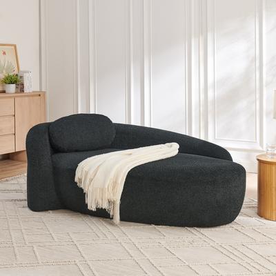 Unbranded "67"" Oval Lazy Sofa Chair with Integrated Backrest & Armrest, Compact Space-Saving Lounge Chair - N/A"