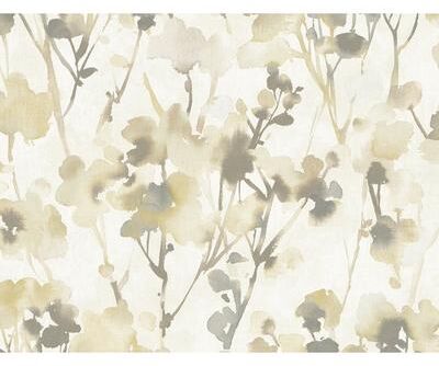 Seabrook Designs Faravel Watercolor Botanical Unpasted Wallpaper