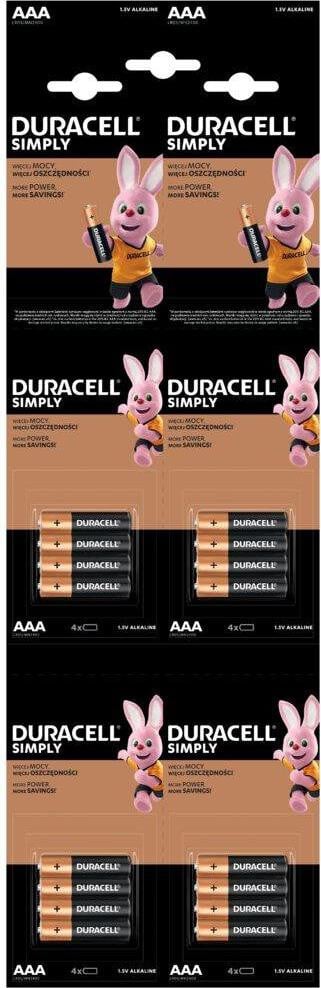 Duracell AAA Alkaline Batterijen 4x4 stuks