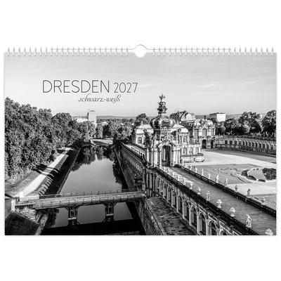 Kalender Dresden schwarz / weiß 2027