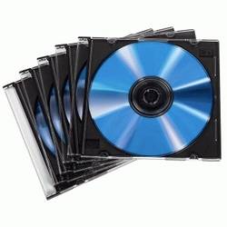 HAMA CD-Leerhülle Slim transparent/schwarz VE=50 Stück 00051269