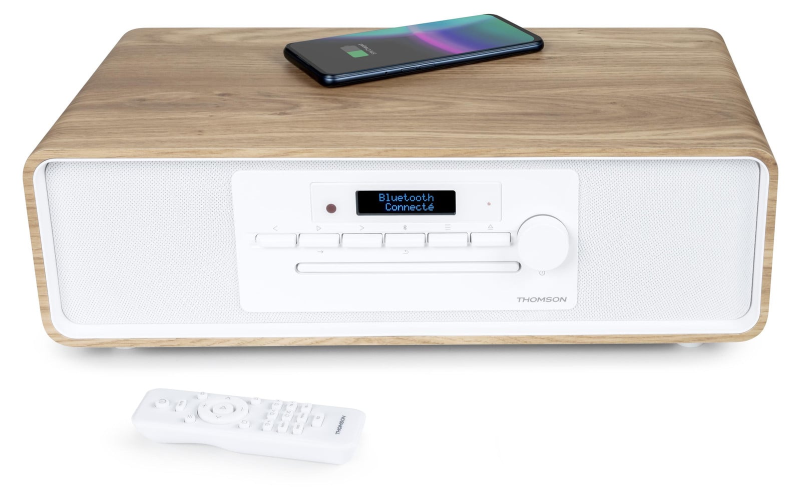 Thomson Bluetooth Micro-systeem met CD, MP3, USB, FM-radio en DAB+ - 75W - LCD-display en afstandsbediening